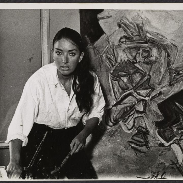 Photograph of figure painter Joan Semmel