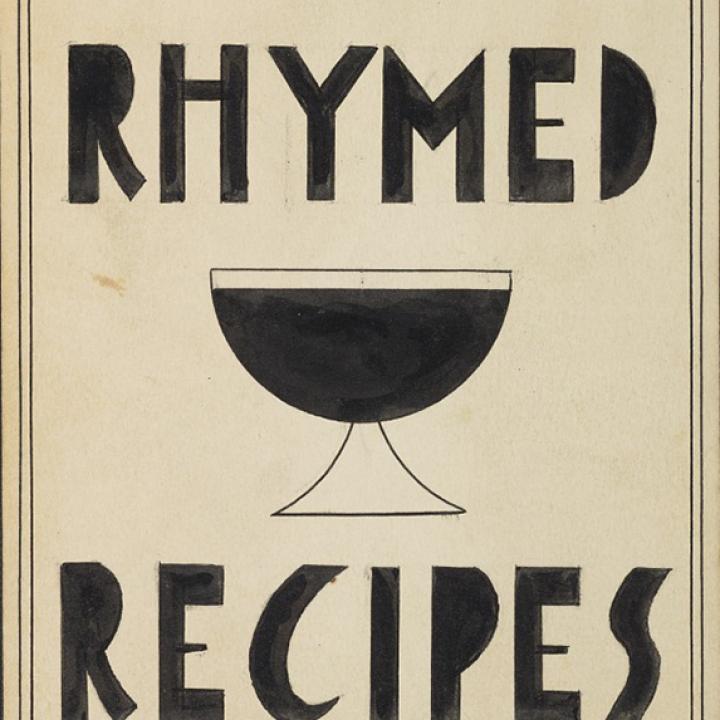 Cover of Charles Green Shaw's "Rhymed Recipes"