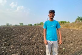 Bhushan Unde, 31, a farmer and computer operator, has a poor-paying job, no financial security and few prospects, he says, of finding a woman who might be willing to marry him [Kunal Purohit/Al Jazeera]