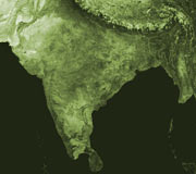 Satellite map of India