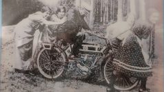 Siegfried Löwy na motocyklu