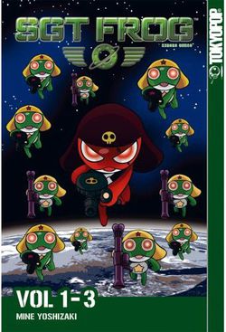 Sgt. Frog Volume 1-3 omnibus, Keroro Gunso by Mine Yoshizaki published by TokyoPop