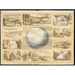 Gravure de 1853 - Géographie physique (Lithographie) - 1