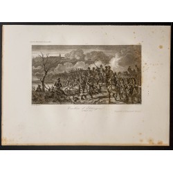 Gravure de 1841 - Bataille d'Elchingen - 1