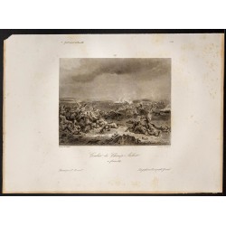 Gravure de 1841 - Bataille de Champaubert - 1