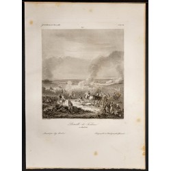 Gravure de 1841 - Bataille de Toulouse - 1