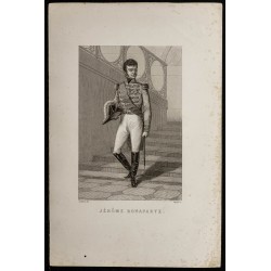 Gravure de 1850 - Portrait de Jérôme Napoléon - 1