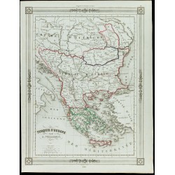 Gravure de 1846 - Turquie d'Europe (Grèce) - 1