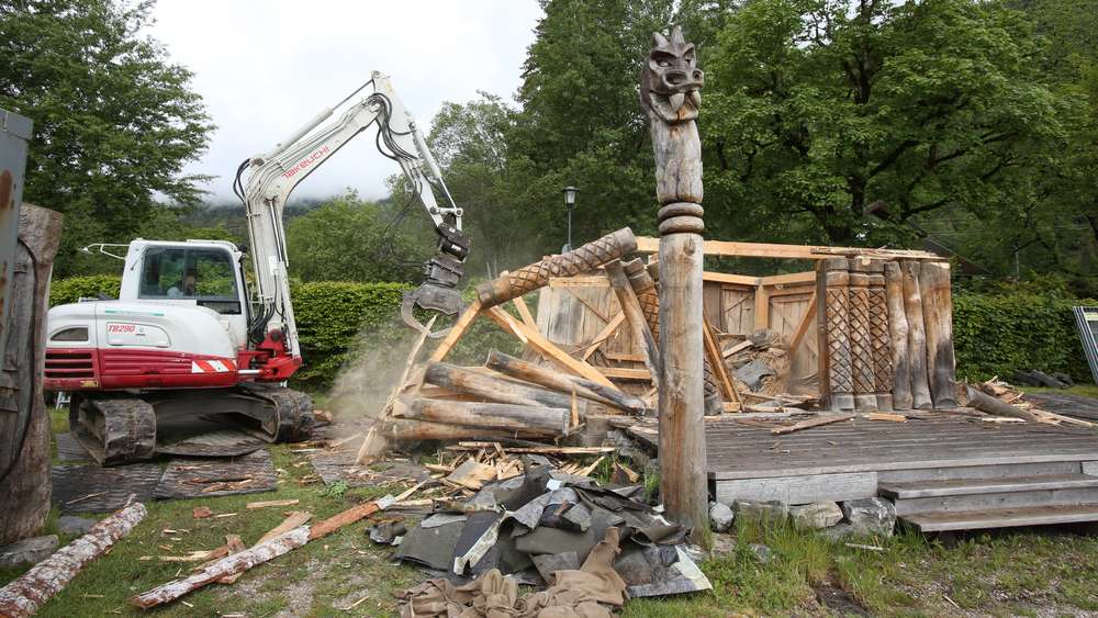 Walchensee: Filmkulissendorf „Flake“ endgültig abgerissen