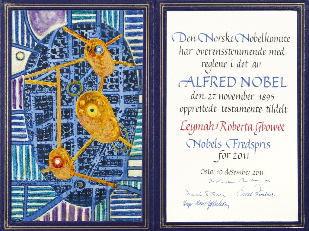 Leymah Gbowee - Nobel Diploma
