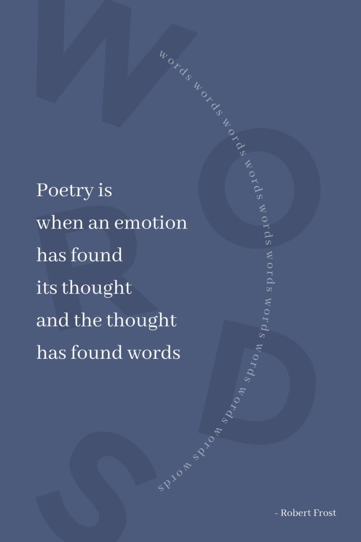 Pinterest Pin inspirational quote template with a quote from poet Robert Frost