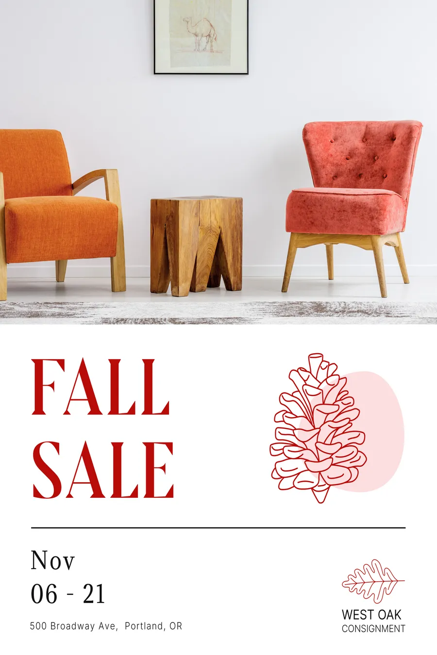 Poster 20 x 30 fall sale posters template