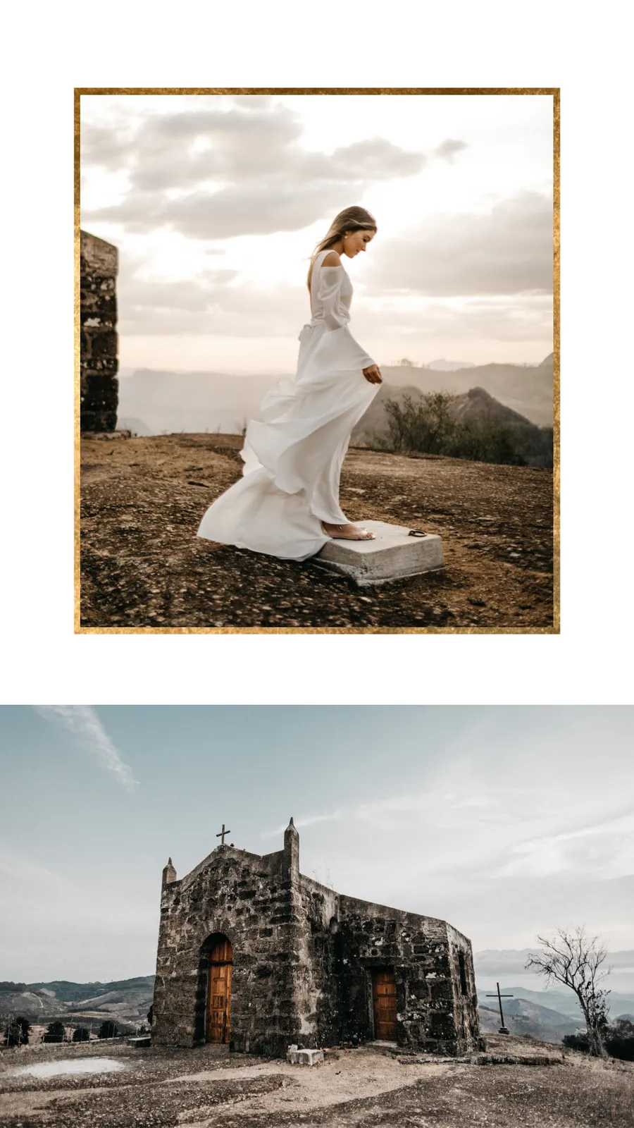 Dress & Chapel Collage instagram template