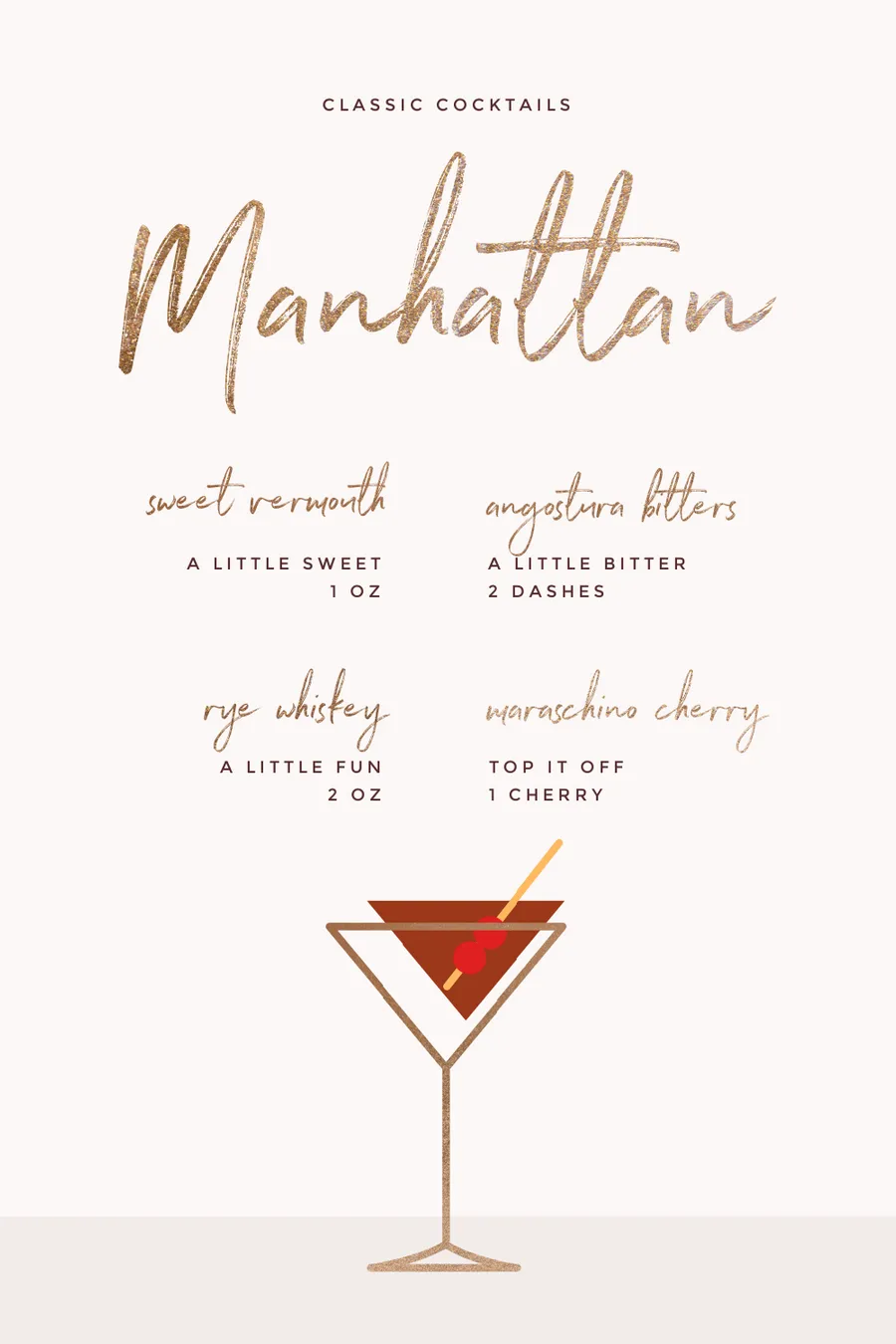 Classic Manhattan flyers-infographics template