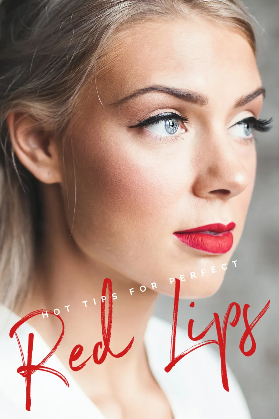 The Perfect Red Lips pinterest template