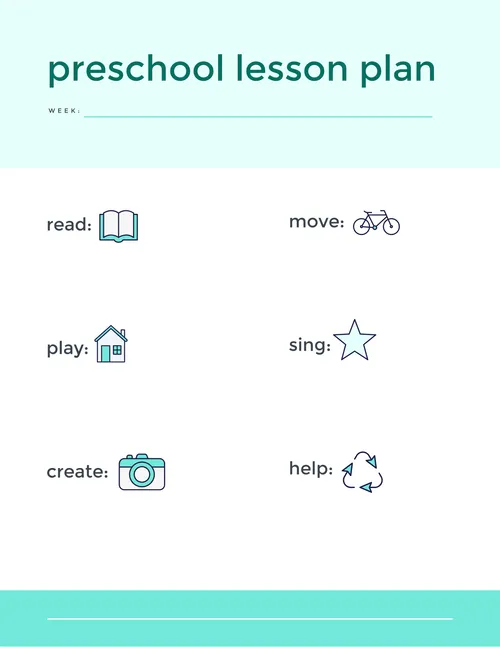 Simple Preschool Plan