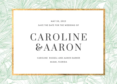Caroline & Aaron's Wedding invitations-wedding template