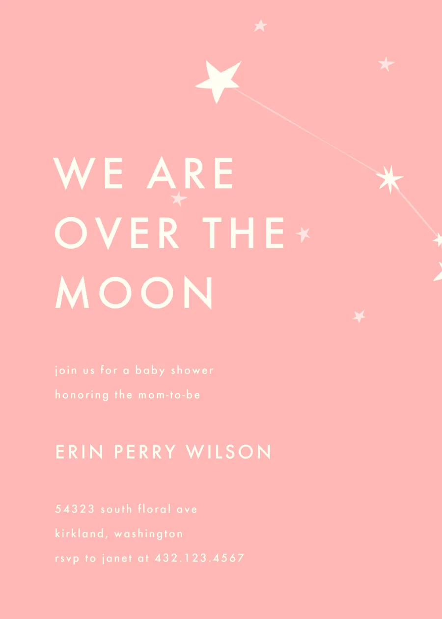 Over the Moon invitations-party template