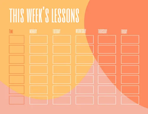 This Week planners template