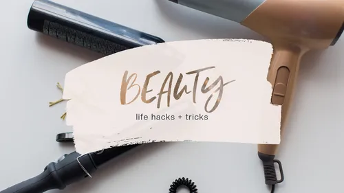 Beauty Life Hacks youtube-thumbnails template