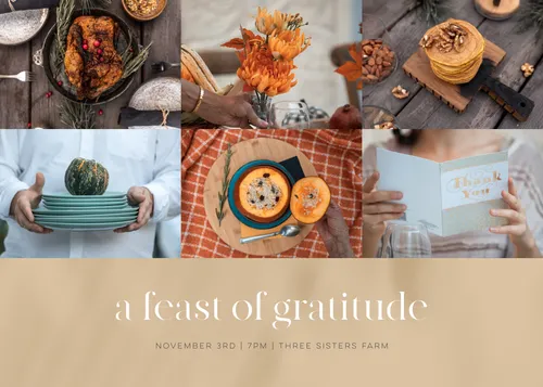 Feast of Gratitude cards-photo template