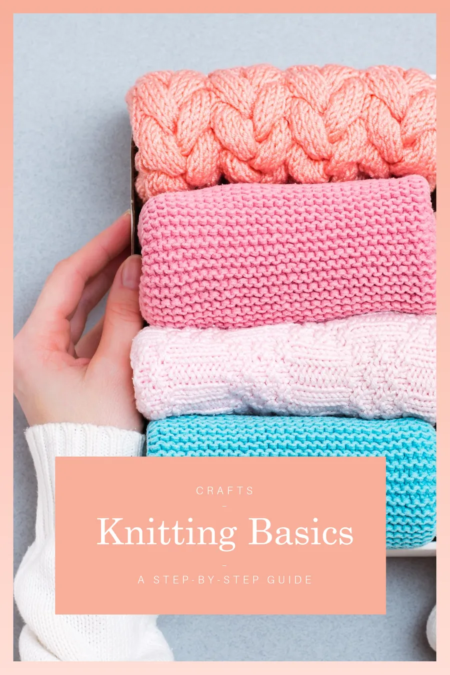 Crafts - Knitting Basics pinterest template