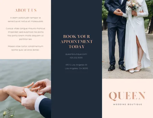 Queen Wedding boutique cards-wedding template