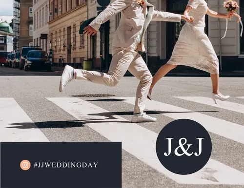 J&J - #JJWeddingday cards-wedding template