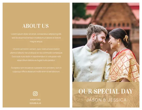 Our special Jason & Jessica cards-wedding template