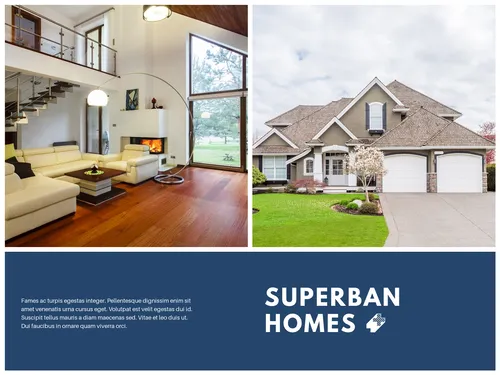 Superban Homes flyers-real-estate template