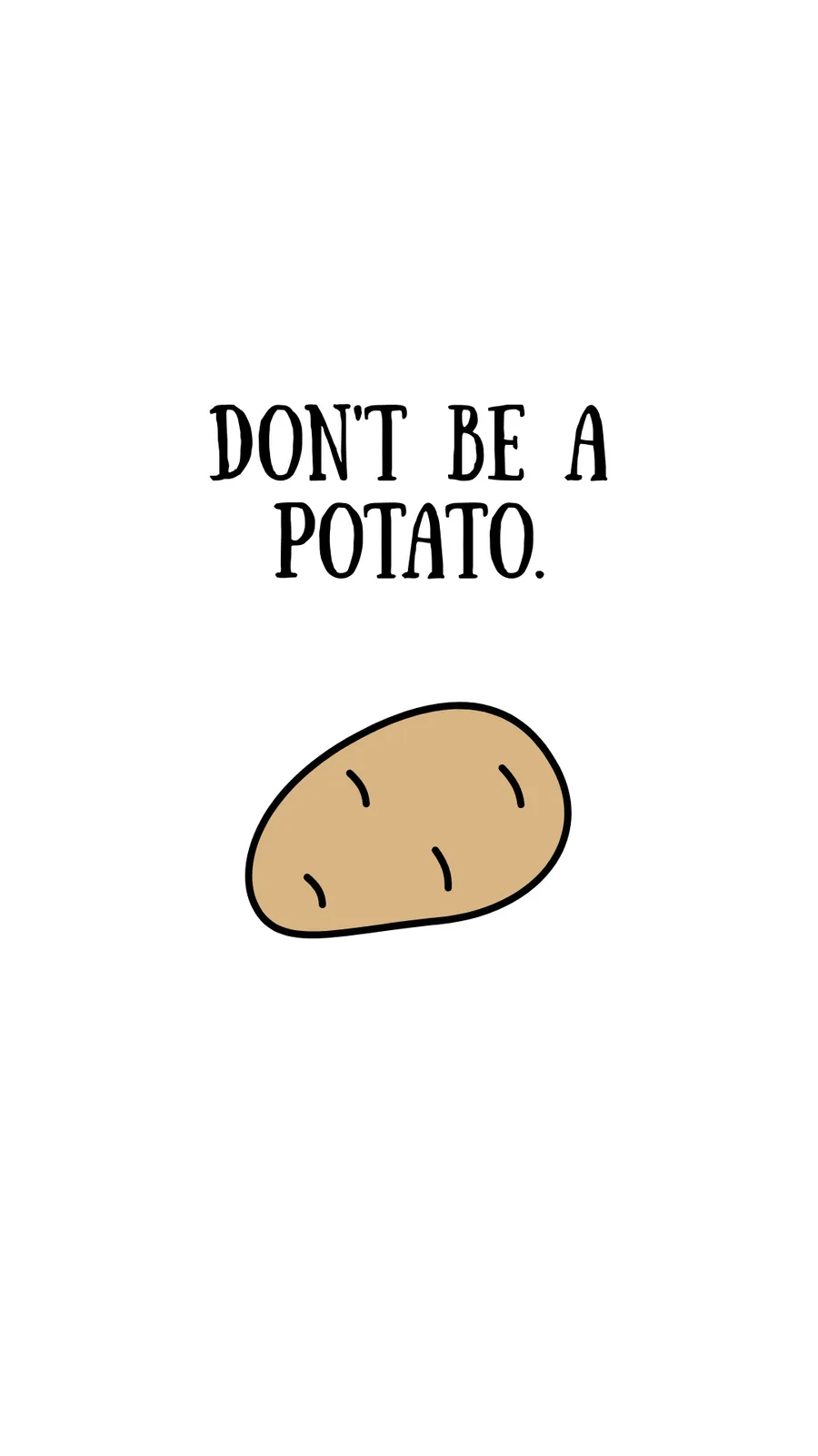 Don't be a potato zoom-backgrounds template