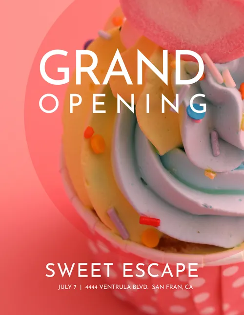 grand opening pink