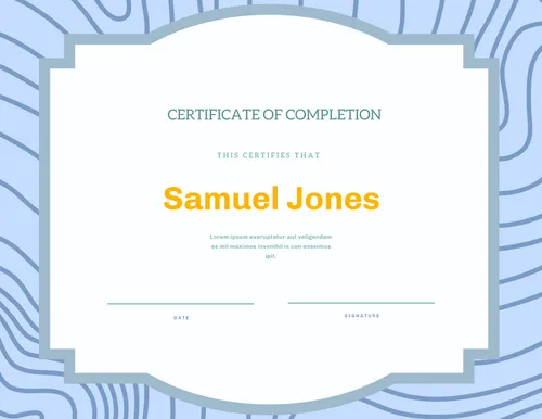 Certificate 19 certificates template