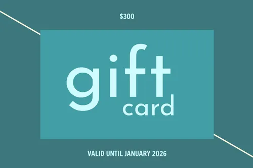 Gift card teal certificates template