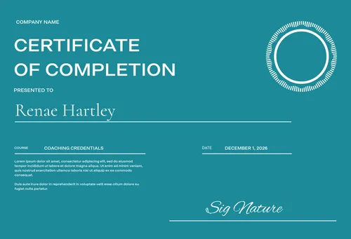 Certificate 6 certificates template