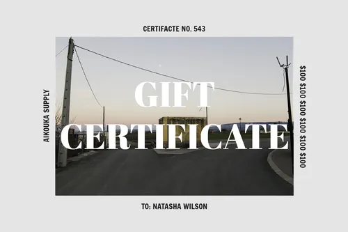 Gift Certificate grey gift-certificates template