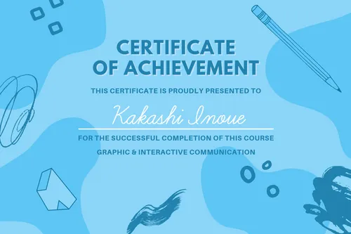 Certificate of achievement certificates template