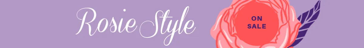 Etsy Mini Banner rosie style etsy template