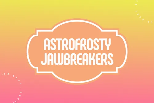 Astrofrosty Jawbrekers labels template