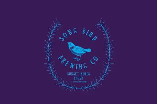 Song bird Brewing Co. labels template