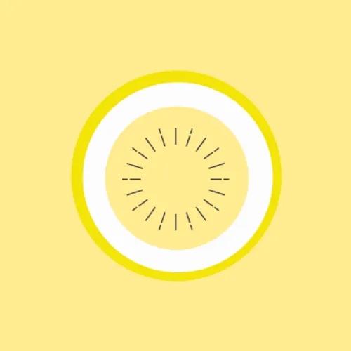 Concentric circles yellow & whithe instagram-profiles template