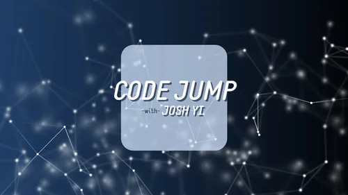 Code Jump with Josh Yi dark  youtube-channel-art template