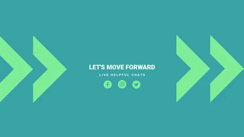 Let's move forward  youtube-channel-art template