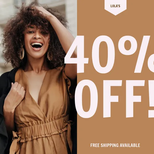 FacebookPost 40% off flyers template