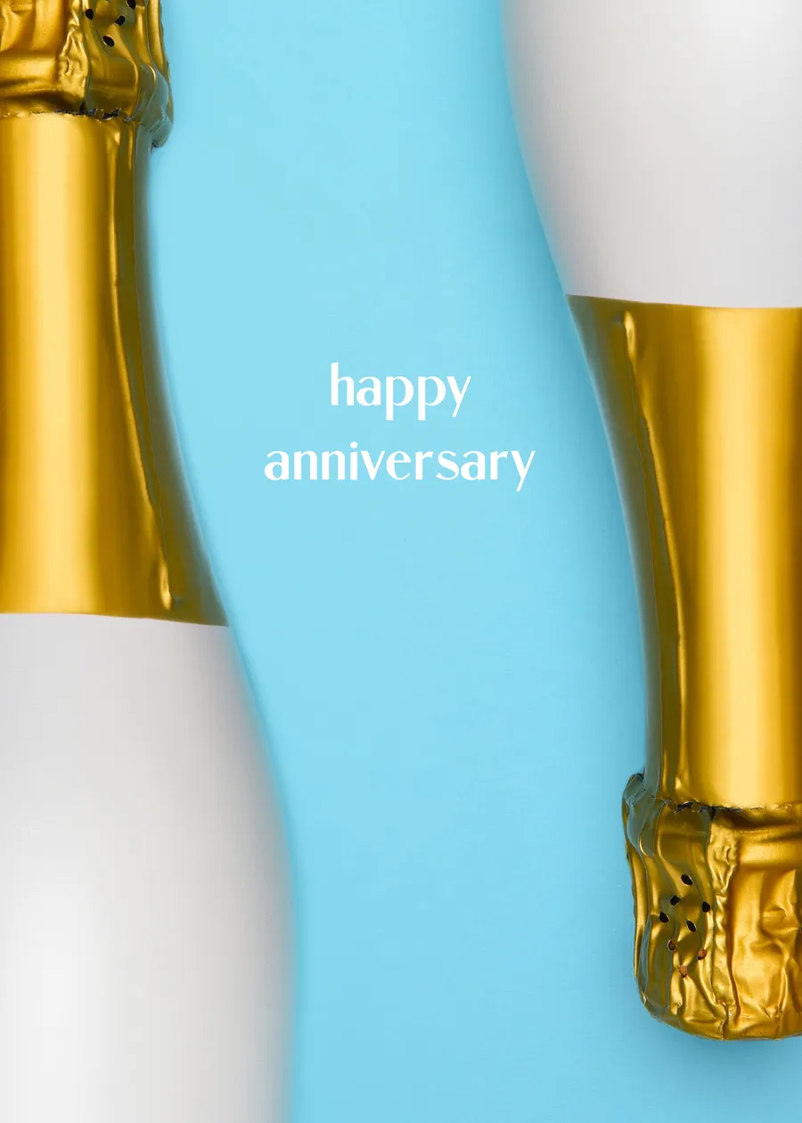 Happy Anniversary (champagne) cards-anniversary template