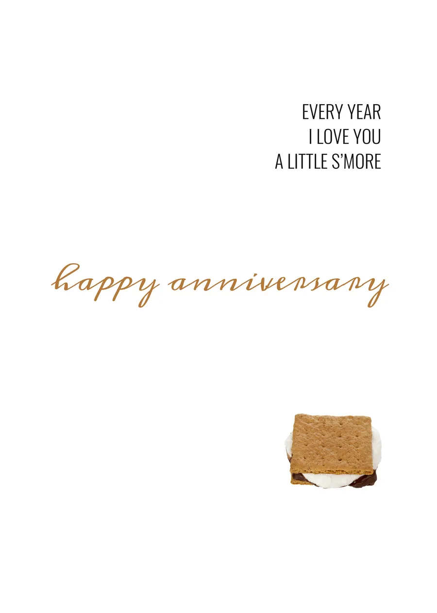 Every year I love you a little more cards-anniversary template