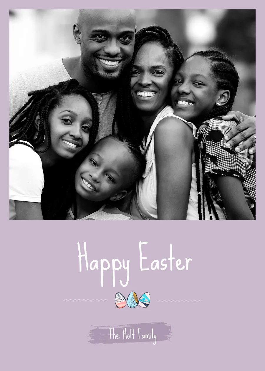 Happy Easter Holt Family cards-easter template