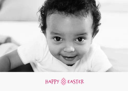 Happy Easter cute baby cards-easter template