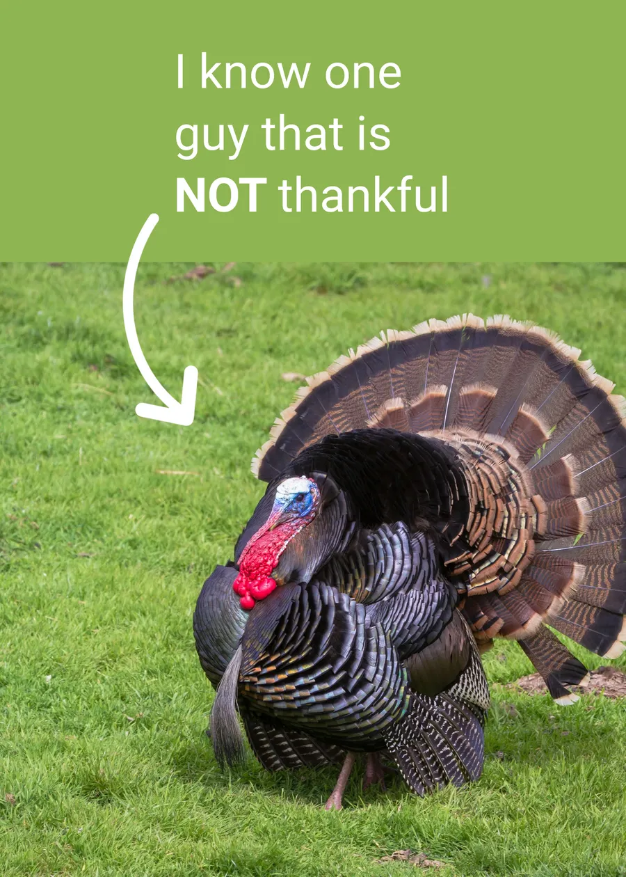 I know one guy that is not thankful cards-thanksgiving template