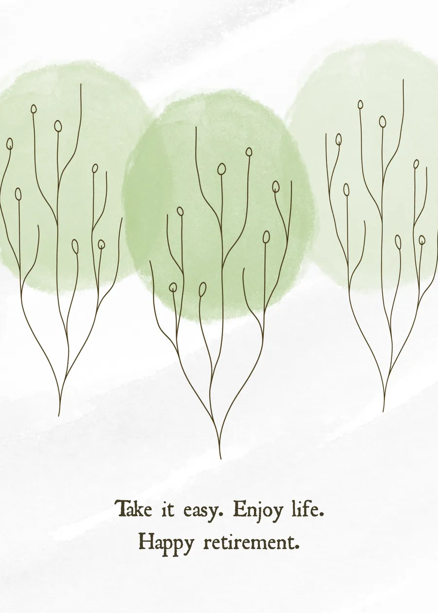 Take it easy. Enjoy life